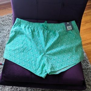 NWT Lauren James Mint Geometric Print Shorts